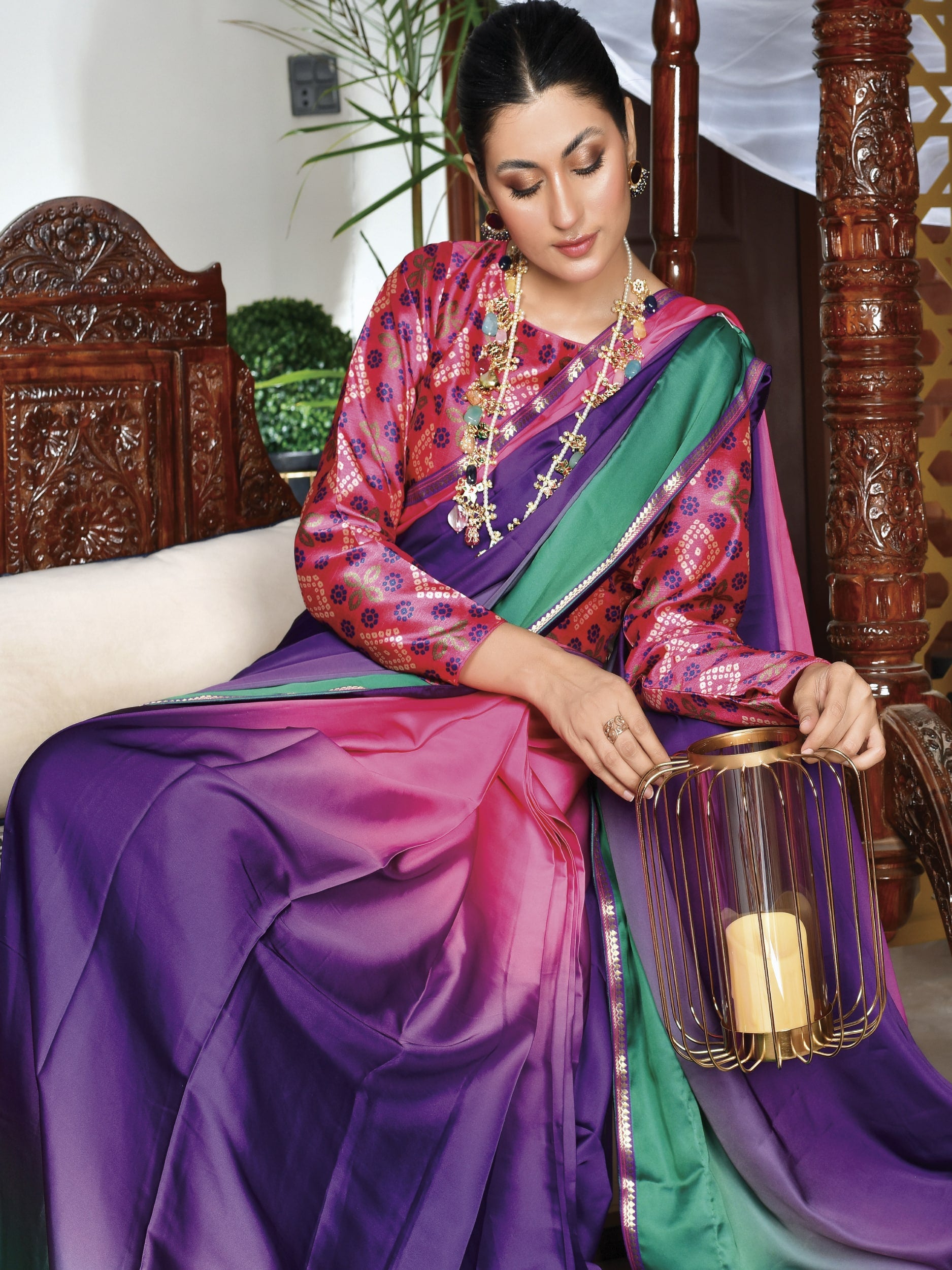 Pure silk Tie & dye saree (WH-S2-01)