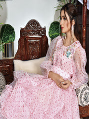 Silk doted organza ruffled (WH-S2-02)