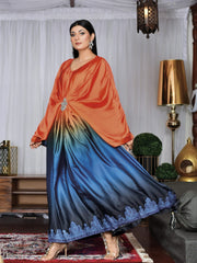 Tie N dye silk kaftan (WH-S2-10)